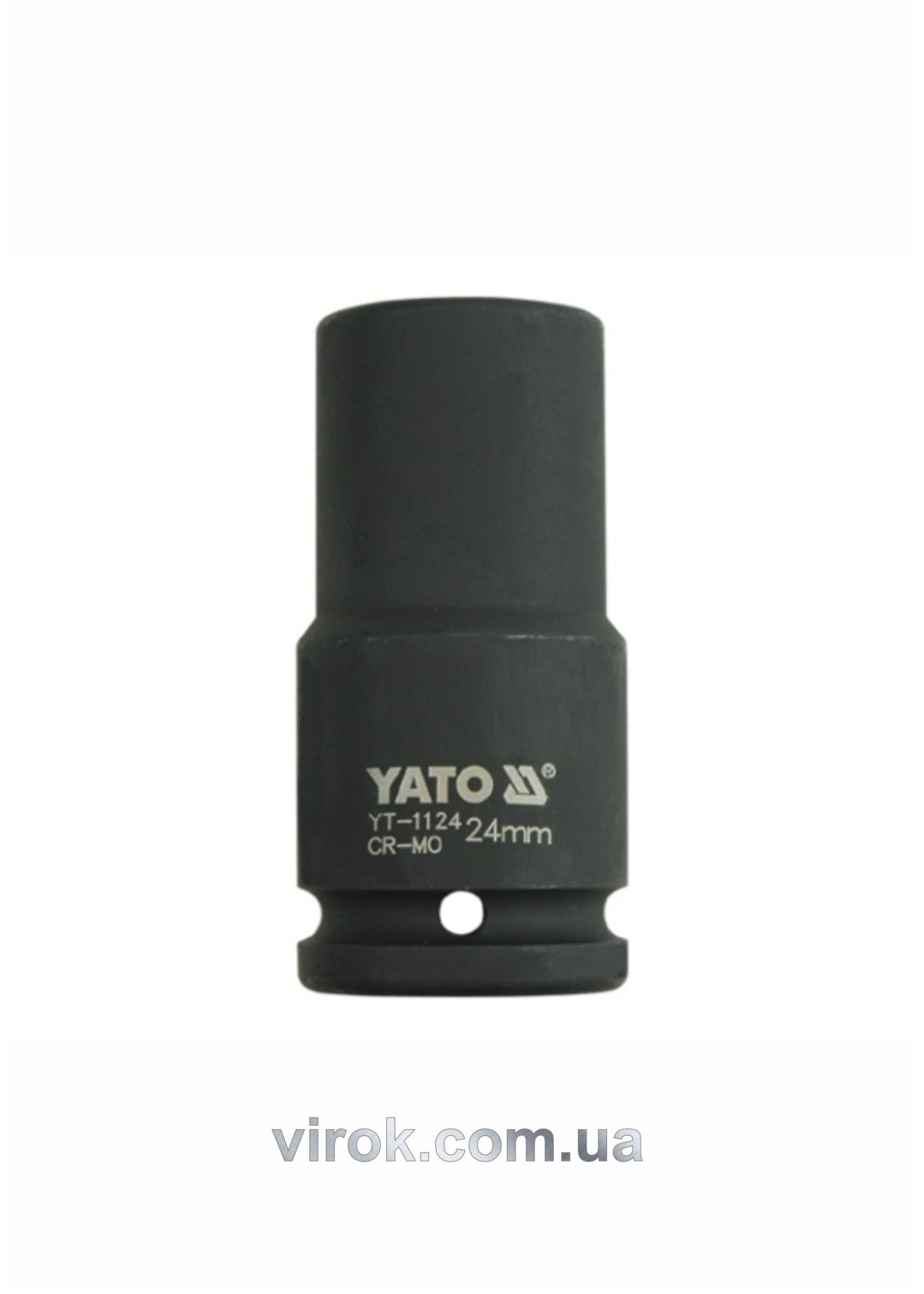 YATO Головка торцева ударна 6-гранна YATO : подовжена, квадрат 3/4", М= 24 мм, L= 90 мм  | YT-1124