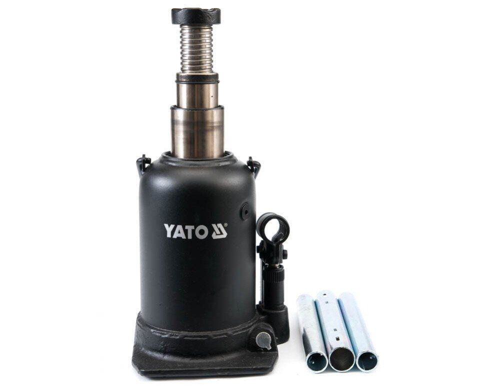YATO Домкрат гідравлічний стовбцевий YATO : 12 т, H = 230 - 593 мм, подвійний шток  | YT-1715