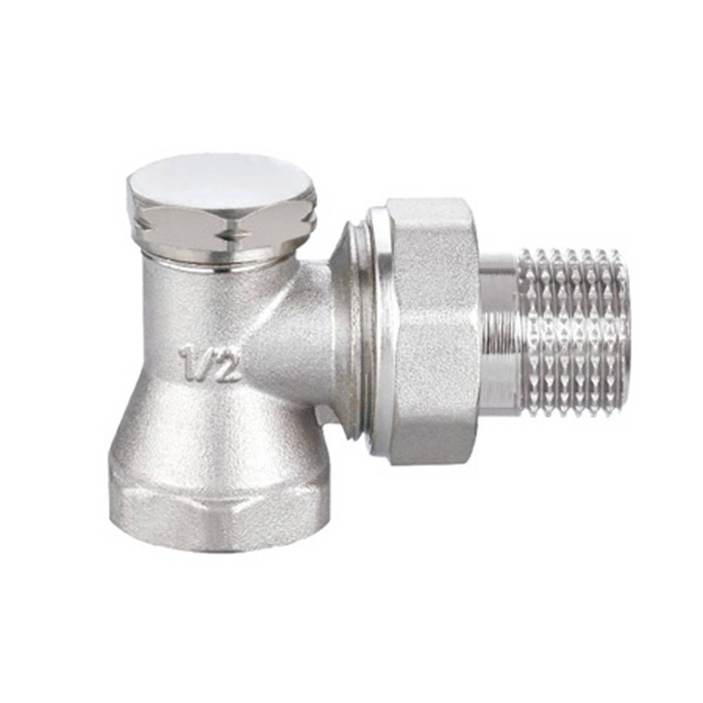 Кран латунний вентильний для підключення радіаторів кутовий нижній 1/2 Double-lin | 78-119