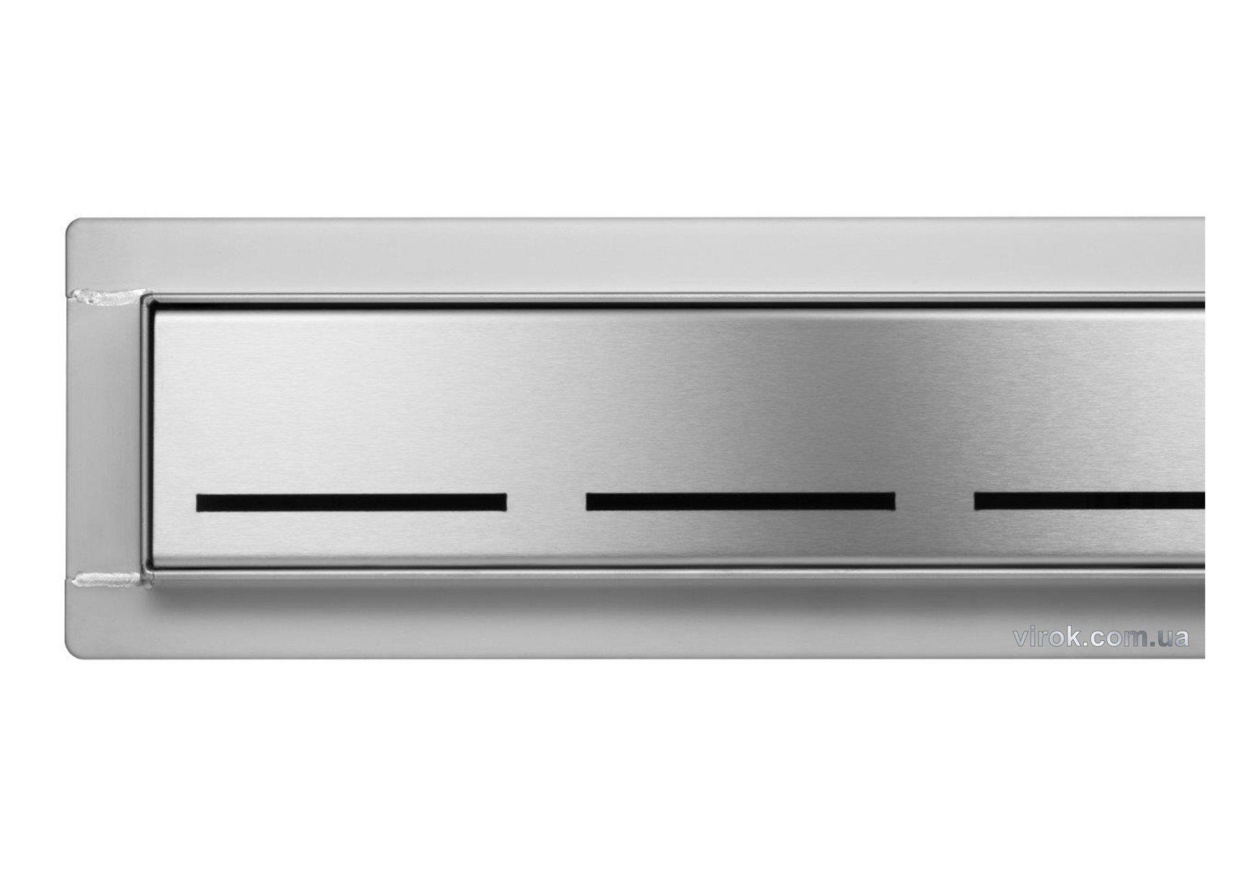 FALA Трап підлоговий для душу з нержавіючої сталі "LINE" ; 80х 7х 7 см, сифон h= 52 мм  | 75450