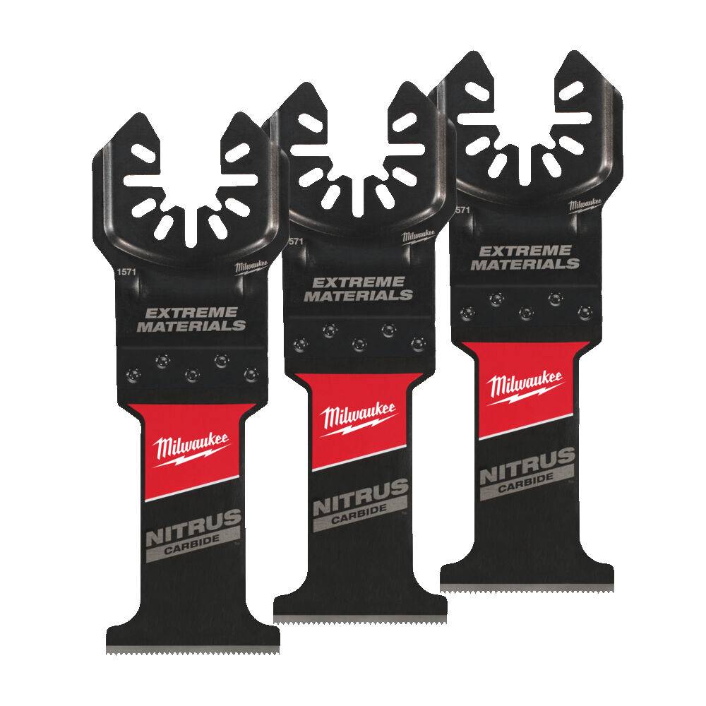 MILWAUKEE Полотно для мультітула Bi-Metal Carbide WM Nitrius OPEN-LOK, 35х50мм, (3шт), (міцний мульт