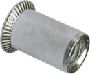 Гайка-заклепка стальная, гладкая потайная головка  CSK М 6-L (основа 2,5 - 5,0 мм.) уп. 250 шт.