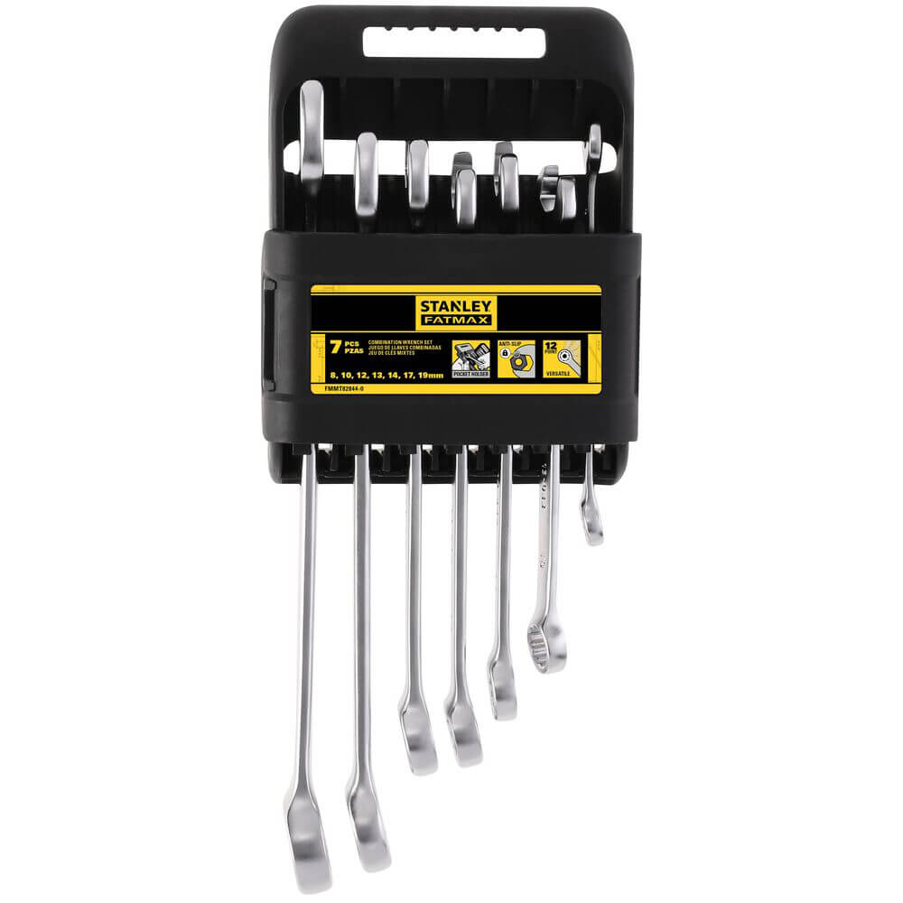 Набір ключів комбінованих STANLEY "FATMAX®", 7  шт: 8, 10, 12, 13, 14, 17, 19 мм. | FMMT82844-0