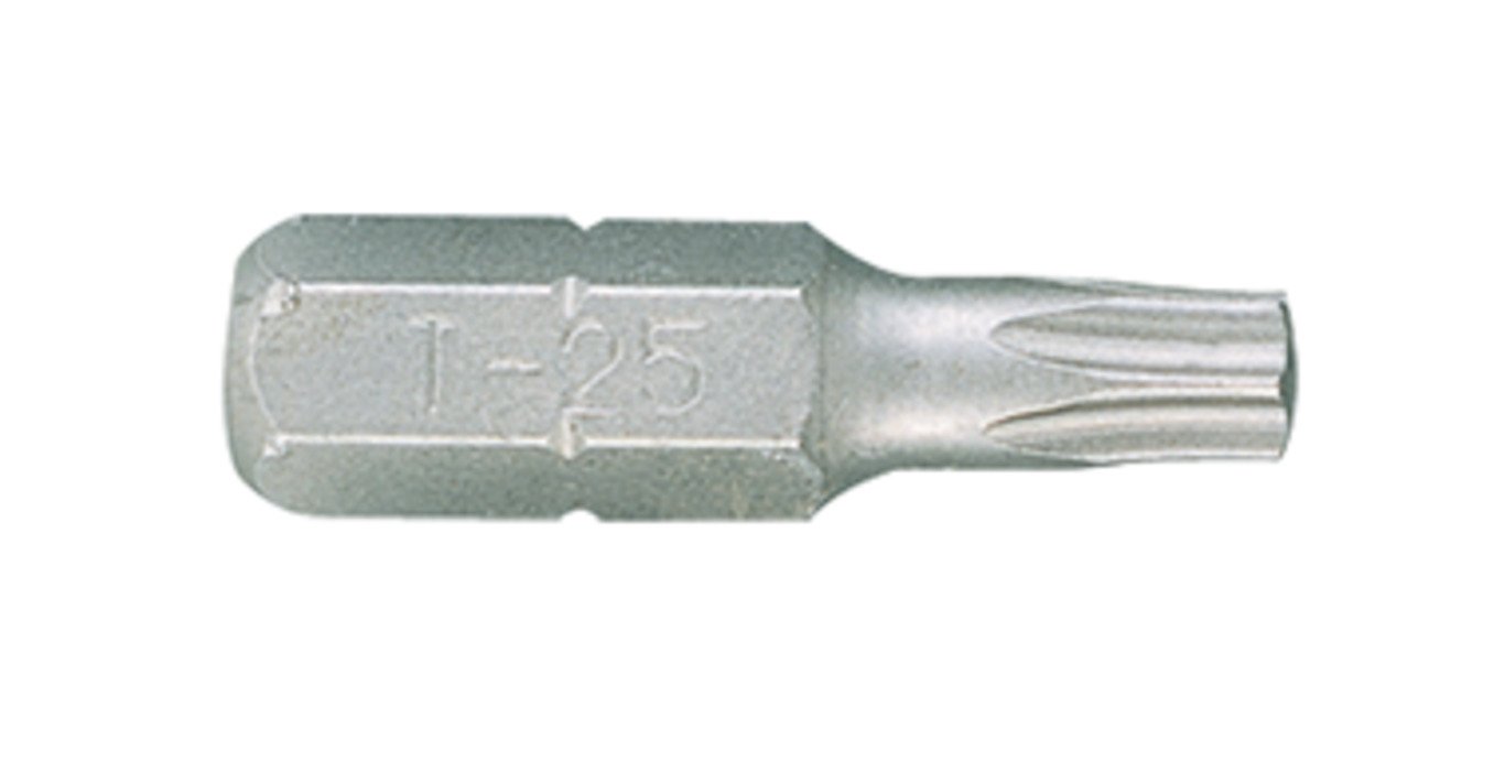 KING TONY Бита торцевая 1/4" TORX с отверстием T25 L=25мм (уп.20) | 102525U