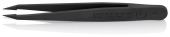 KNIPEX Пинцет для прецизионных работ пластик ESD, black 02 | 92 09 02 ESD