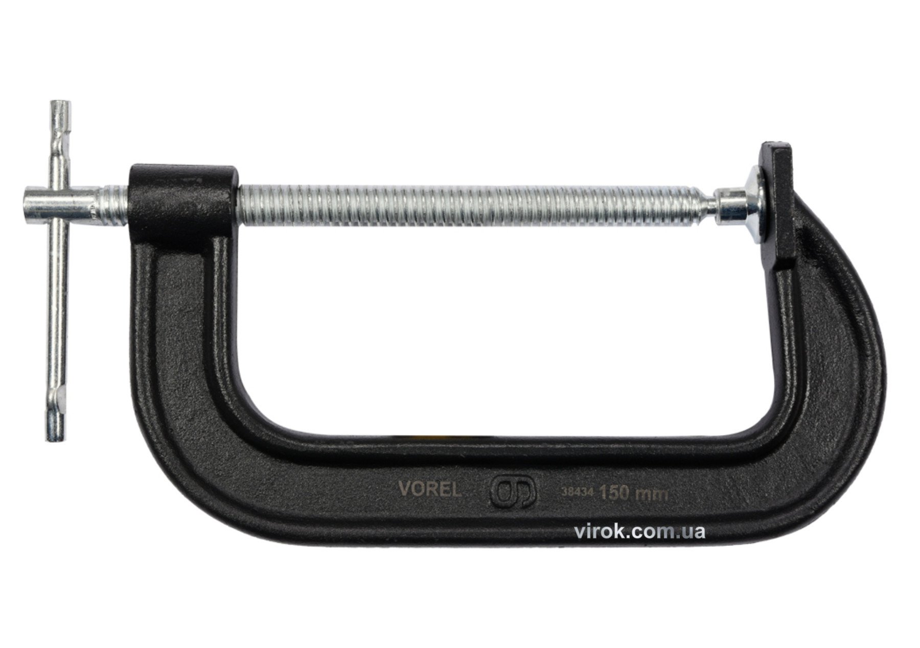 VOREL Струбцина з гвинтовим затиском "G" подібна ; l= 150 мм  | 38434