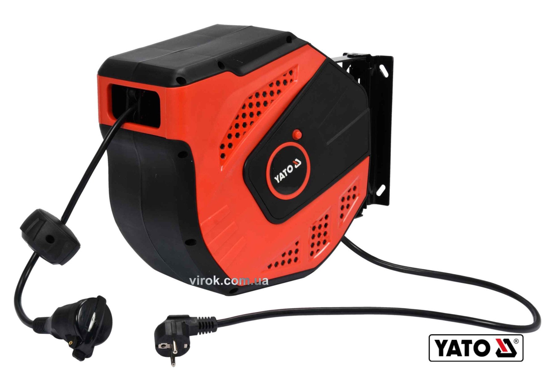 YATO Подовжувач мережевий YATO на котушці : L= 20 м, 3-жильний Ø=1.5 мм², макс. струм 10 А  | YT-812