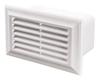 Решітка вентиляційна торцева 93х232 мм, розємна, нахилені жалюзі, фланець 60х204 мм Air | 61-277-1