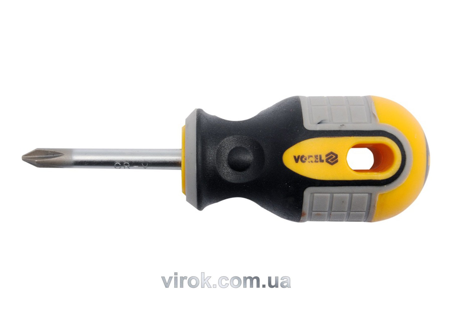 VOREL Викрутка хрестова : "Philips" PH1 х 38 мм. Cr-V  | 60921