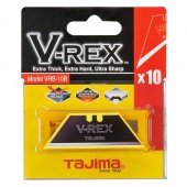 TAJIMA Трапециевидные лезвия V-REX II, черные, экстра острые, 10шт