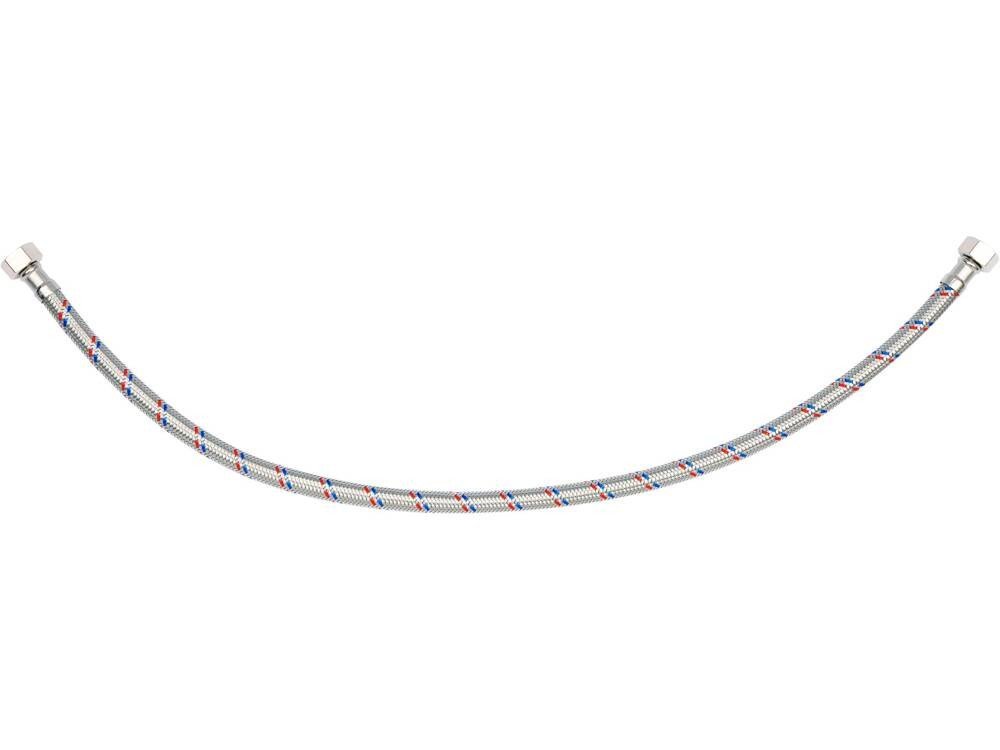 Шланг водопровідний з опліткою з нерж сталі FALA l= 600мм, Ø= 8/12, з'єднання F-3/8" х F-3/8" 1 МПа