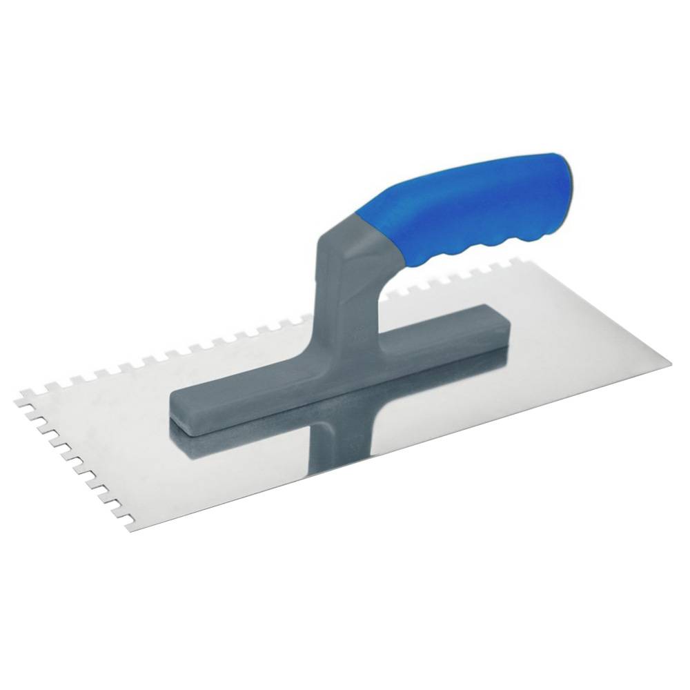 Гладилка сталева з нержавіючим покриттям 120х280мм, зуб 10х10мм Favorit | 08-044