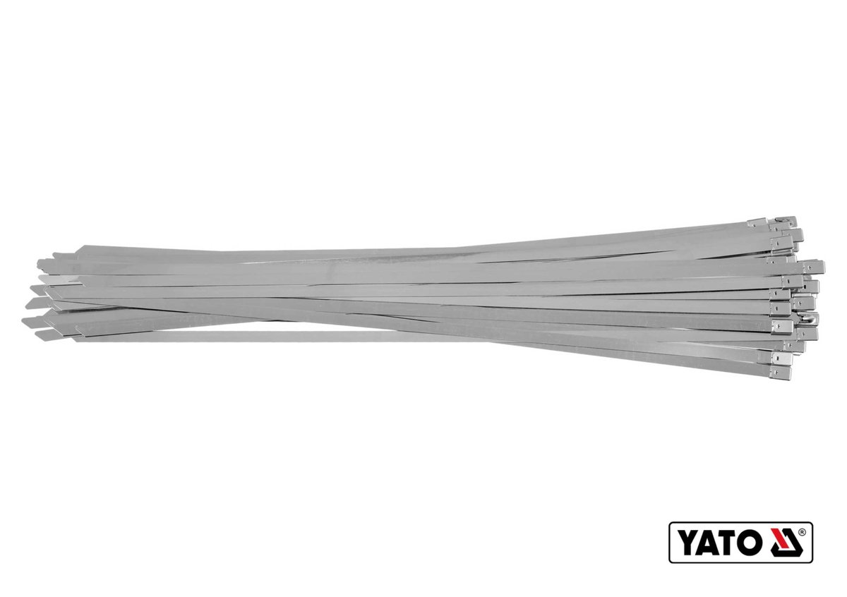 YATO Хомут затискний : 8 х 500 мм з нержавіючої сталі, пак. 50 шт