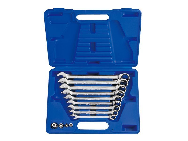 KING TONY Набор ключей комби с трещоткой 13 ед. (8-19мм) в кейсе | 13113MR