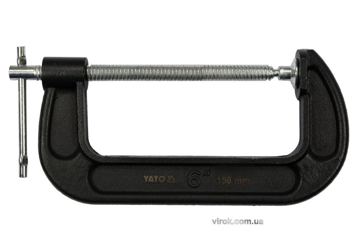 YATO Струбцина з гвинтовим затиском "G" подібна YATO; l= 150 мм (6")  | YT-64255