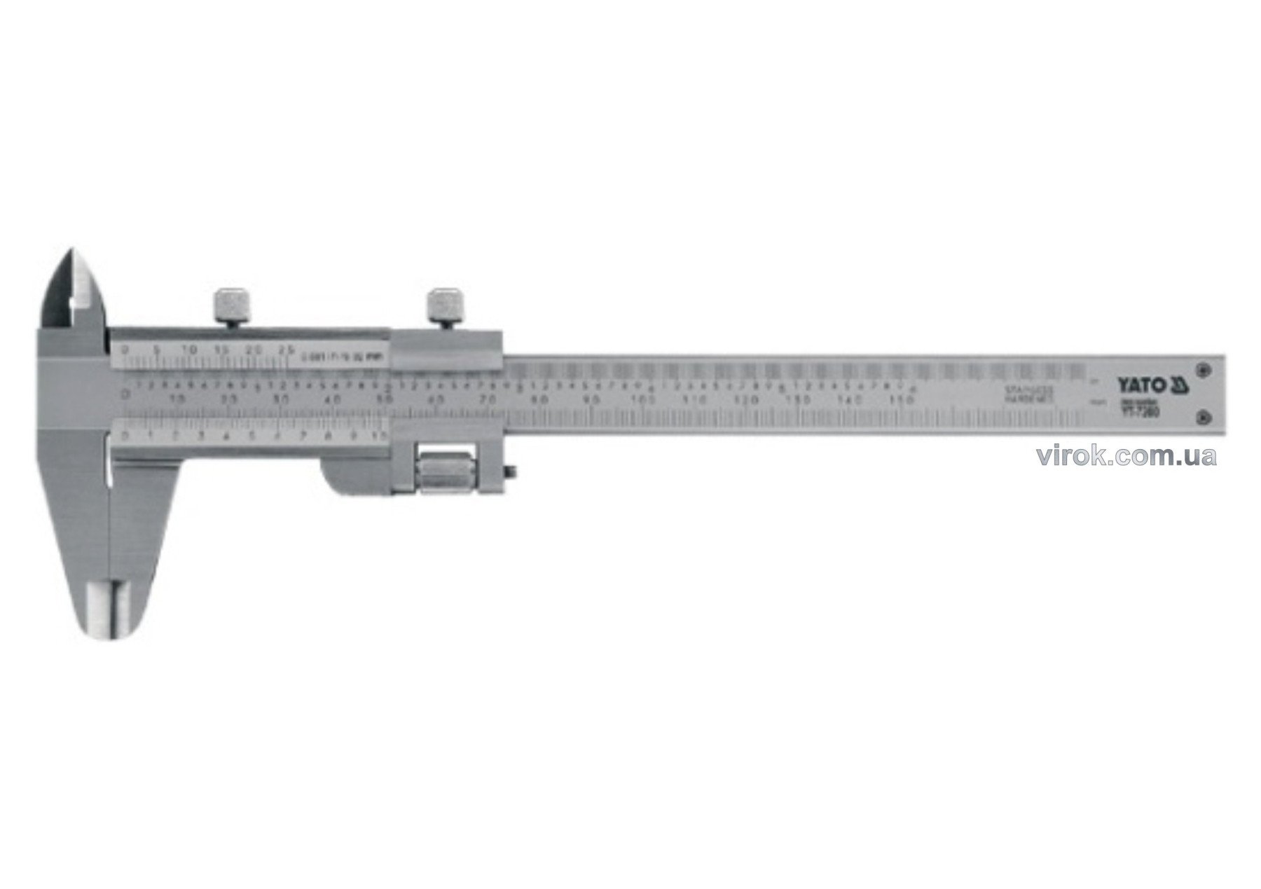 YATO Штангенциркуль YATO : L= 150 мм, точність ± 0,02 мм  | YT-7200
