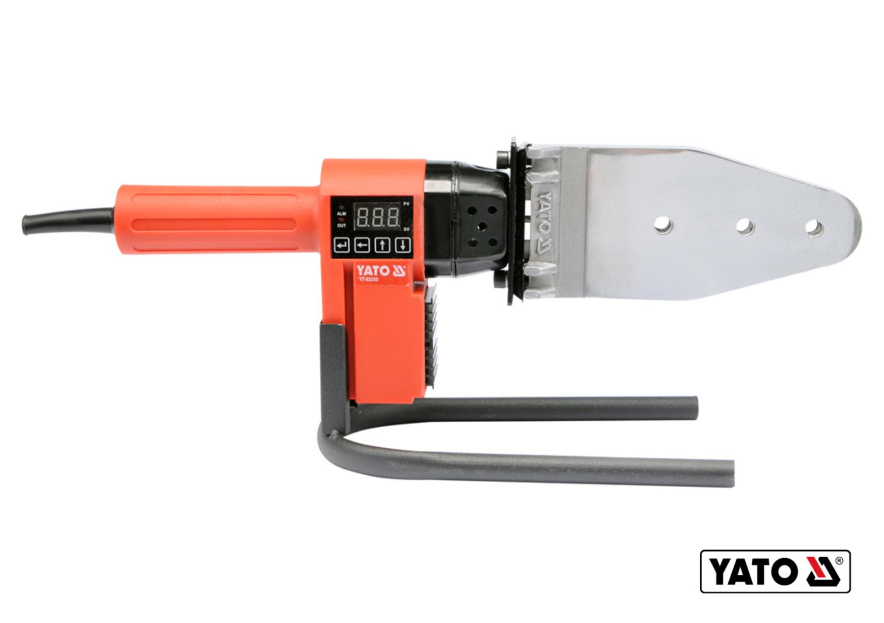 YATO Паяльник для пайки PVC труб YATO, P=850 Вт, Ø=16-63 мм з 7 адаптерами  | YT-82250