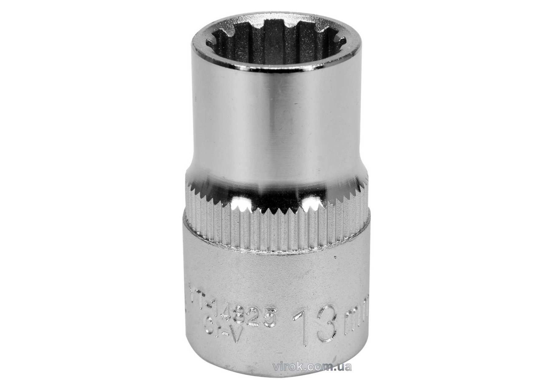 YATO Головка торцева YATO : квадрат 1/2", SPLINE M13 мм, L= 38 мм. CrV  | YT-14825