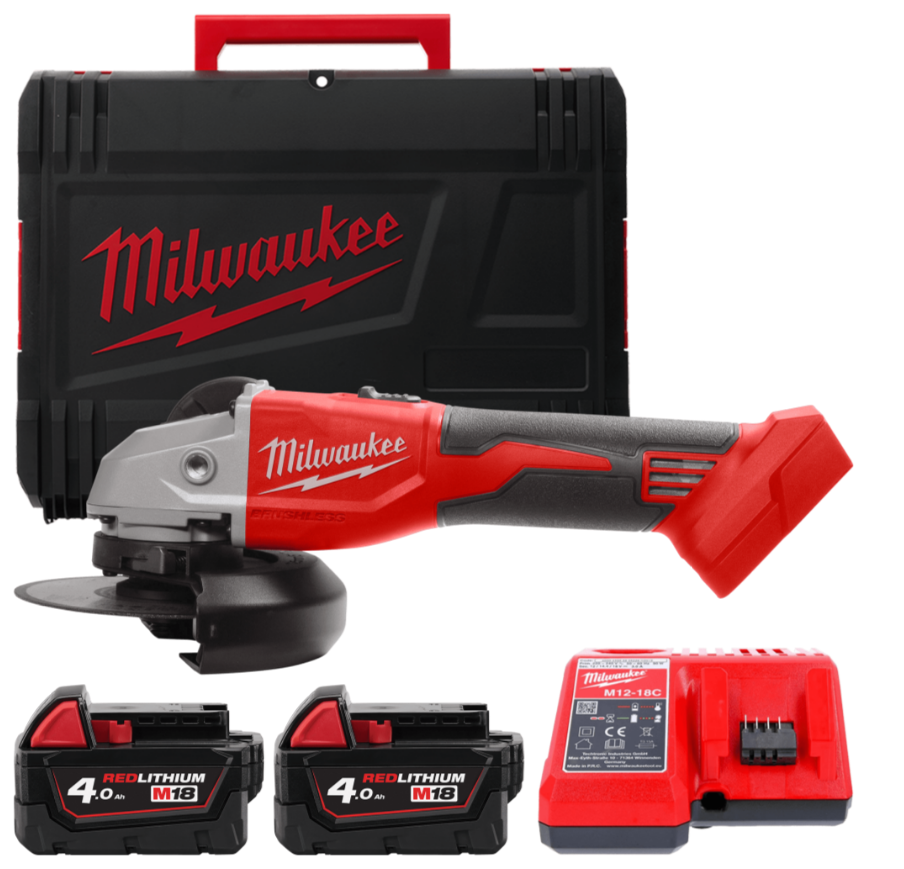 MILWAUKEE Углошлифовальная машина 125 мм M18 BLSAG125X-402X | 4933492644
