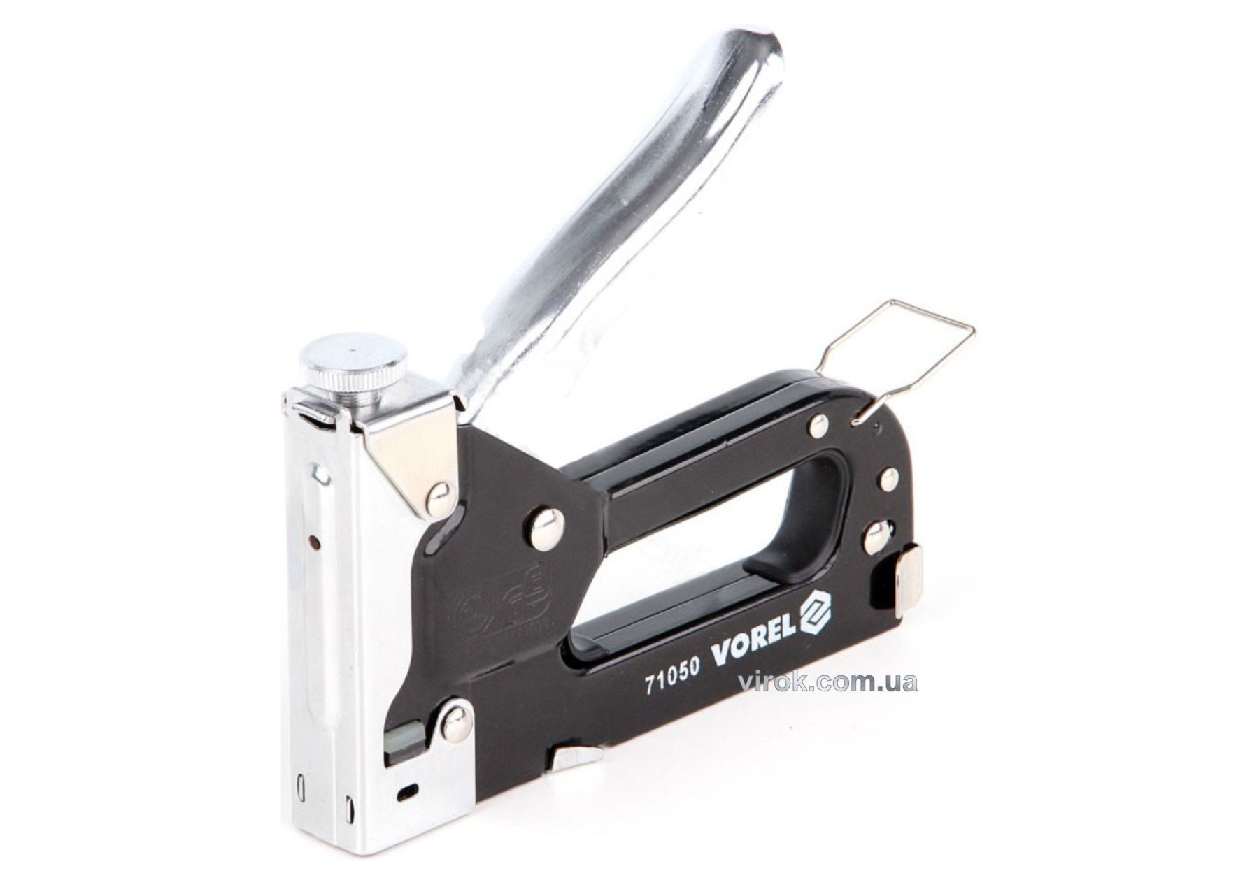 VOREL Степлер металевий з регулюванням для скоб h= 4-14 мм  | 71050