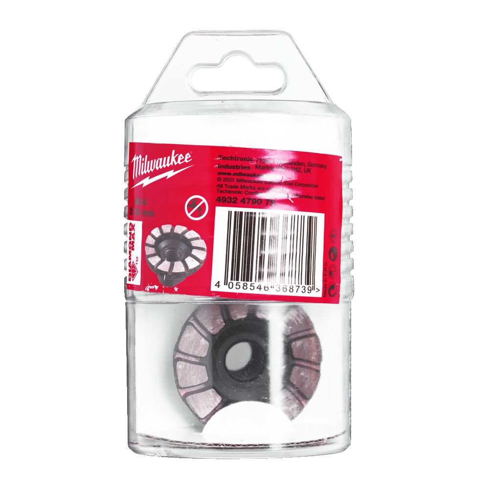 MILWAUKEE Чашка алмазна шліфувальнаM14, Ø50мм | 4932479079