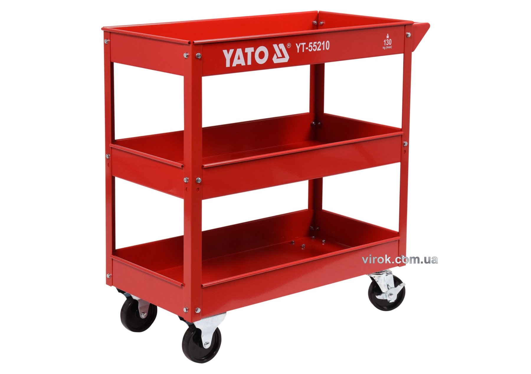 YATO Візок майстерний YATO 3-рівневий на 4 колесах для макс. навантаж.- 130 кг  | YT-55210