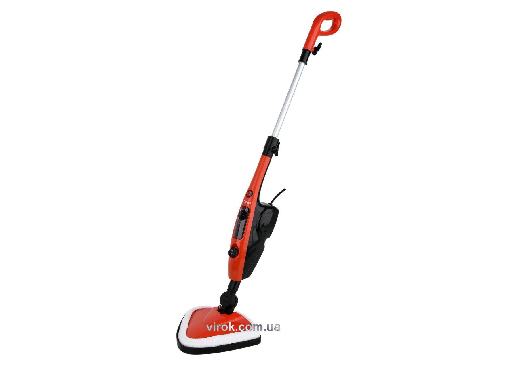 LUND Швабра парова мережева : 1500 Вт, ємність- 550 мл, t= 110°С, кабель- 5 м, 14 насадок  | 67220