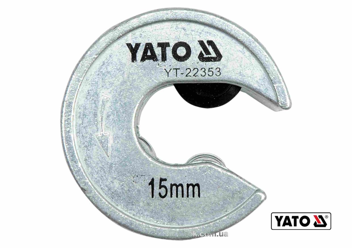 YATO Труборіз YATO : для труб Ø= 15 мм, габарит Ø= 48 мм, алюміній /мідь /пластик.  | YT-22353