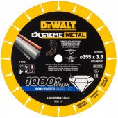 DeWALT Круг отрезной по металлу 355x3,3x25,4мм (DT40257)
