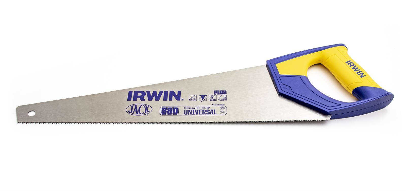IRWIN Ножовка по дереву 450мм 8T/9P универсальная Plus, | 10503623