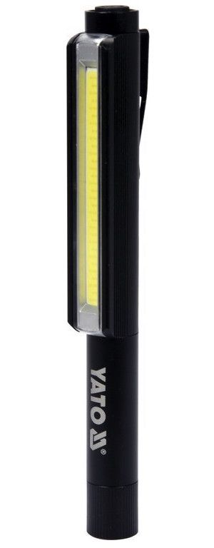 YATO Ліхтар світлодіодний "ручка"; живлення від батарейок 3х ААА, 200 Lm, магніт + кліпса
