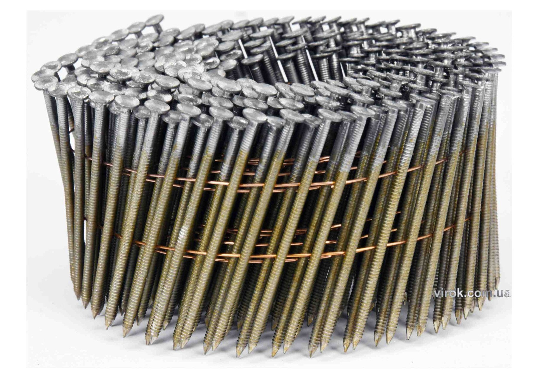 VOREL Цвяхи барабанні до пневматичного пістолета : L=64мм, Ø=2.5 мм, 3000 шт. (YT-09213,YT-09214)  |