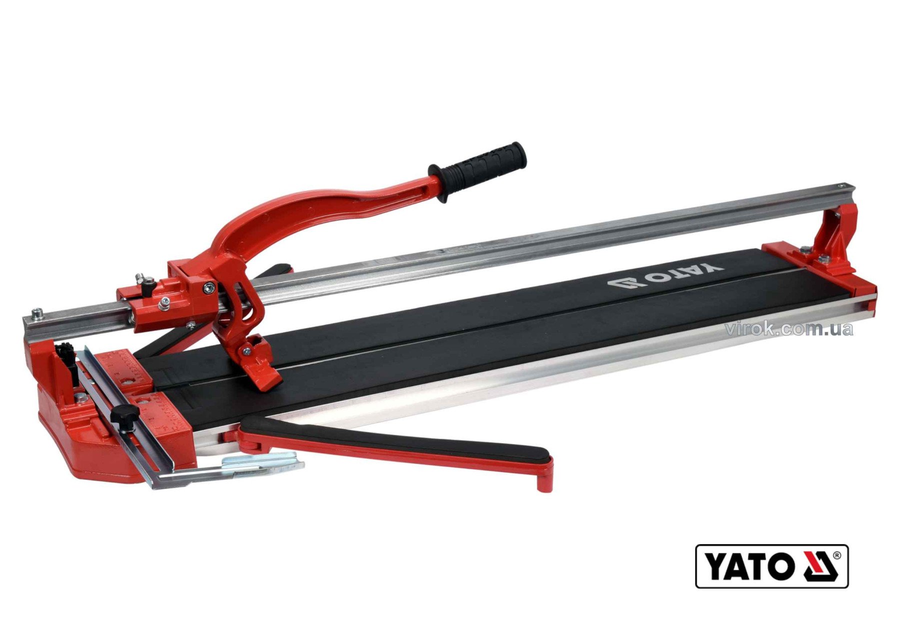 YATO Плиткоріз ручний YATO : одна направляюча, L= 80 cм, різець Ø= 22x6x6 мм, глибина різу- 12 мм  |