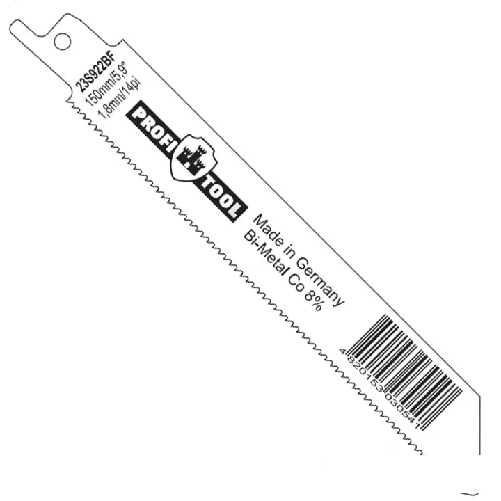 Полотно для сабельных пил PROFITOOL ( ПРОФИТУЛ ) S922BF 130/150x19x0.9 мм. 14 зуб/дюйм