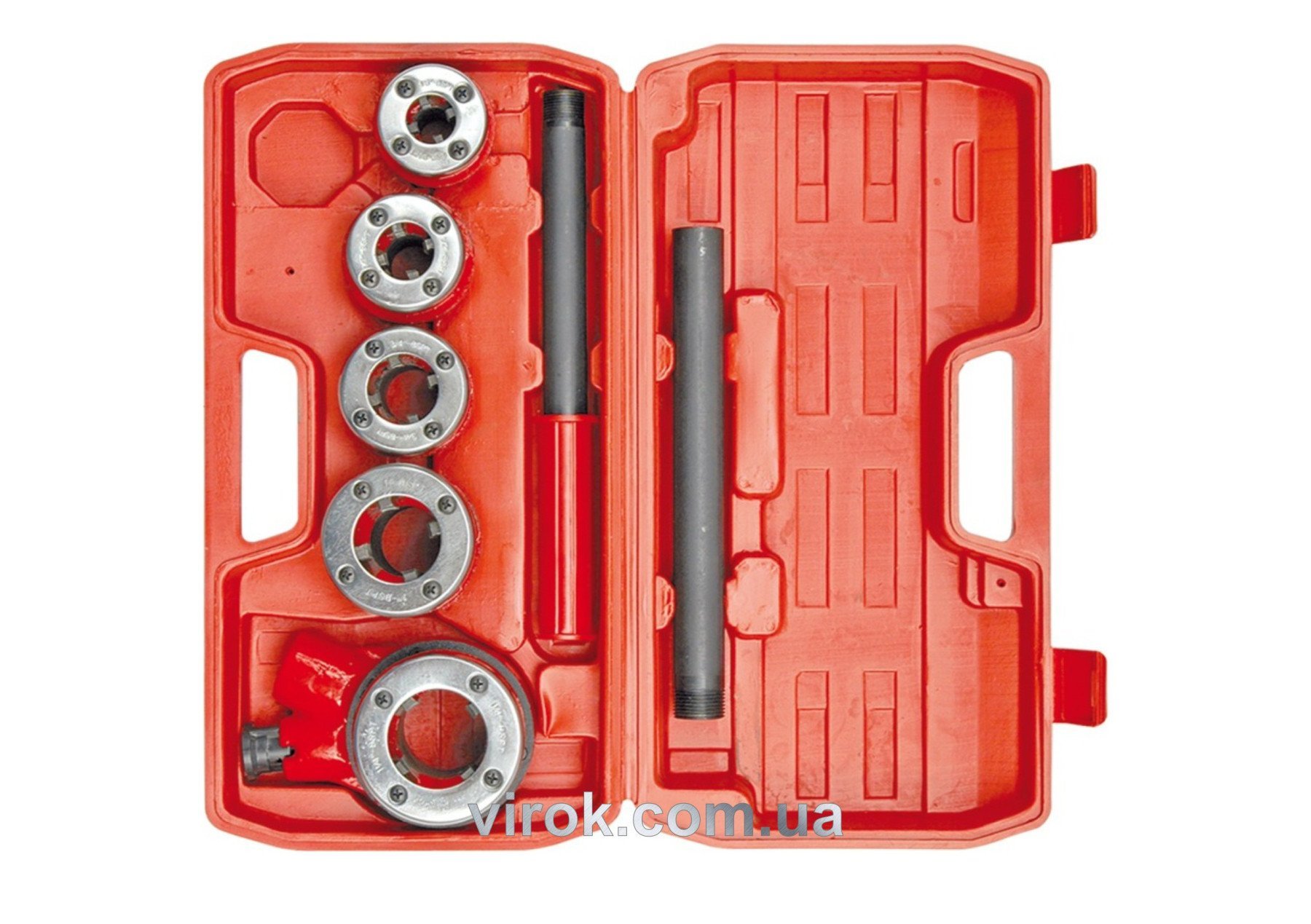 VOREL Набір різьбонарізний 3/8"-5/4" В кейсі 8 шт.  | 55820