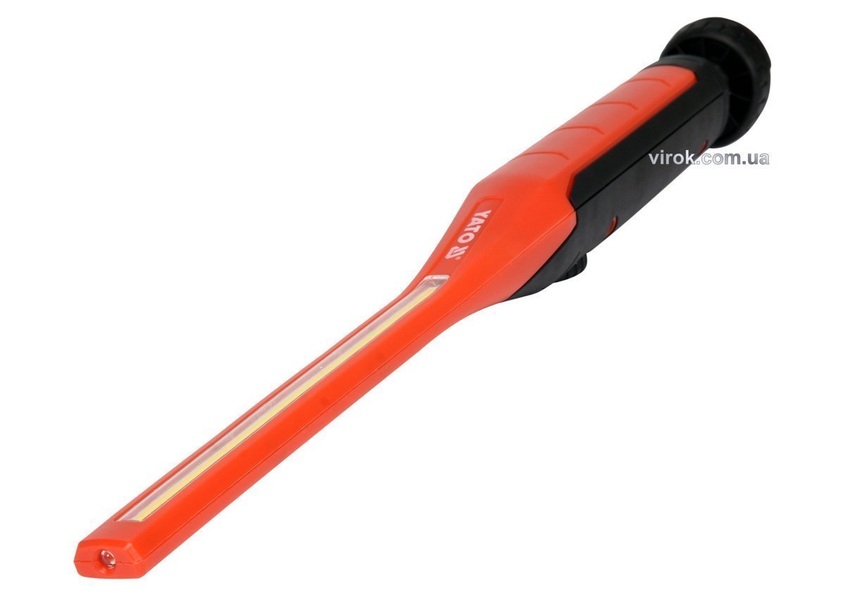 YATO Ліхтар LED-діодний акумул. YATO Li-Ion 3.7В, 7+3Вт, 60-600/120лм, гак магніт, зарядний пристрій