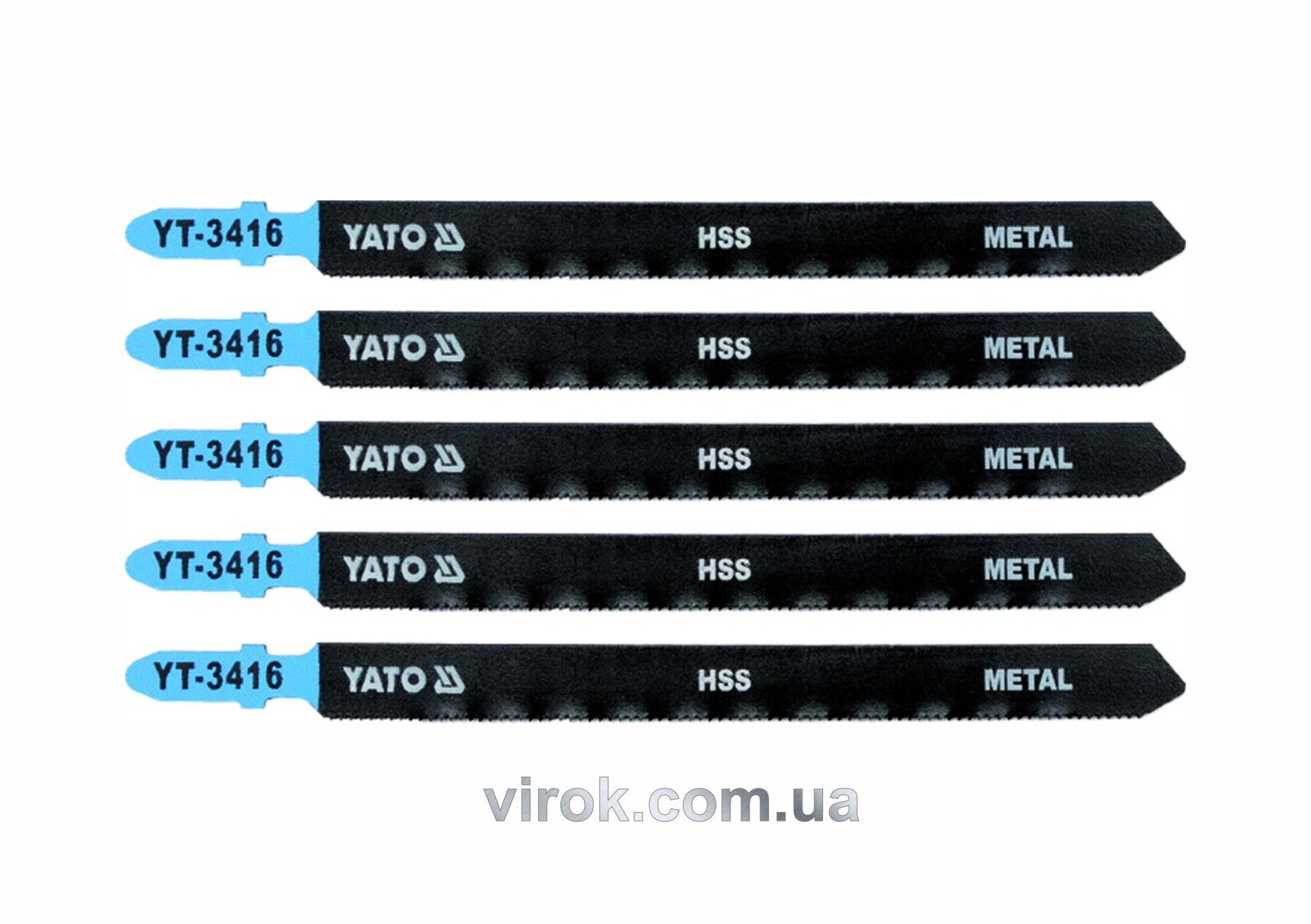 YATO Полотно для електролобзика(метал) YATO : 21TPI, L= 130 мм, Уп. 5 Шт.  | YT-3416