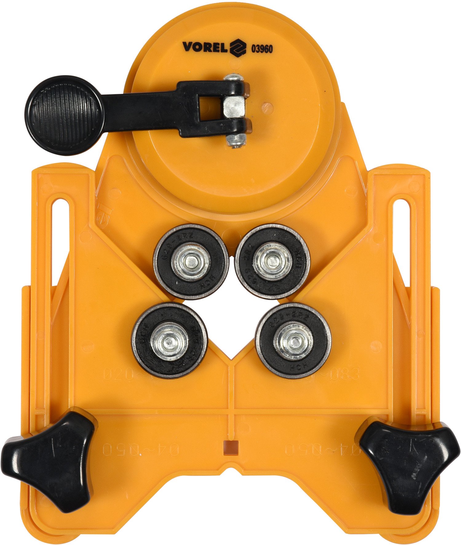 VOREL Напрямний пристрій для свердління в плитках : Ø4-84 мм, кріплення на присосках  | 03960