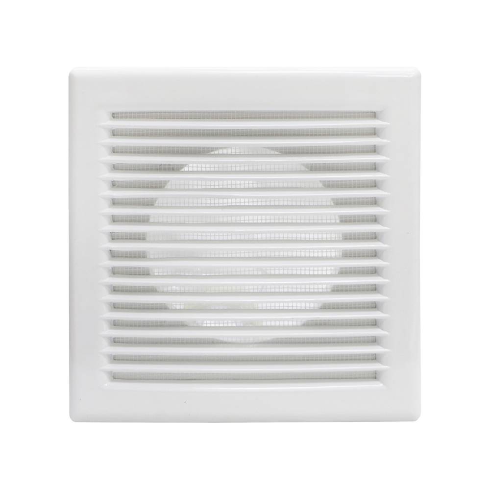 Решітка вентиляційна 175х175 мм, розємна, з сіткою, нахилені жалюзі, фланець d 100 мм Air | 61-130