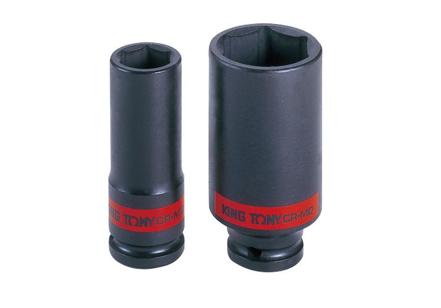 KING TONY Головка ударная длинная 1/2", размер 9/16" | 443518S