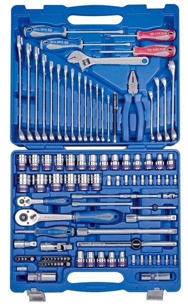 KING TONY Набор инструментов универсальный 103 ед. 1/4"+1/2" 12-ти гранные | 7003MR