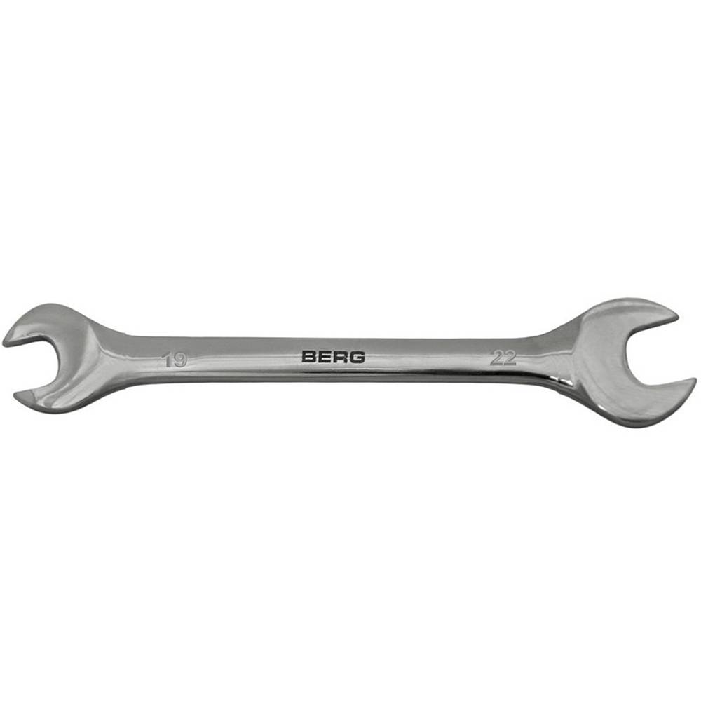 Ключ ріжковий двосторонній Cr-V 19x22мм Berg | 48-112