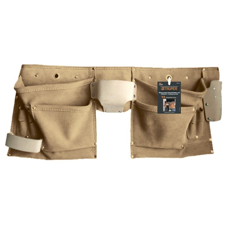 TRUPER POHE-13C Пояс столяра, Шкіра, 13 кишень 490х240мм (1,7мм)