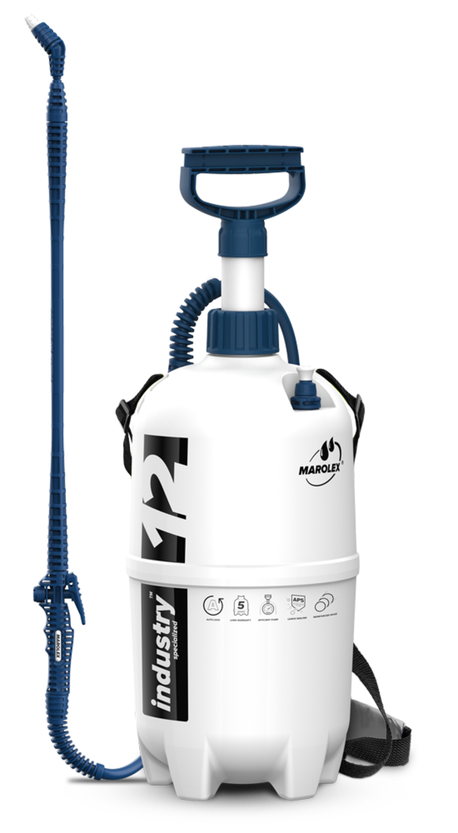 MAROLEX Оприскувач ранцевий Industry Acid line 12: 11L, 0,4MPa,FPM. штанга 65-111см, шланг 170см  | 