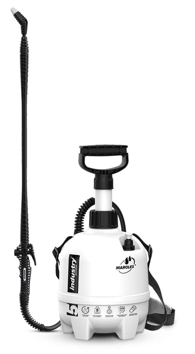 MAROLEX Оприскувач ранцевий Industry Acid line 5: 5L, 0,4MPa,FPM. штанга 65-111см, шланг 170см  | S1