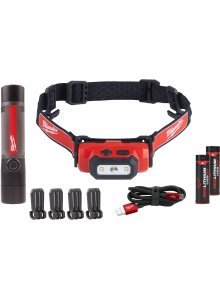 MILWAUKEE Набір ліхтарів світлодіодних акум., L4 FMHLLED-302 (L4 FMLED-1шт, L4 HL-1шт, L4 B3-2шт)