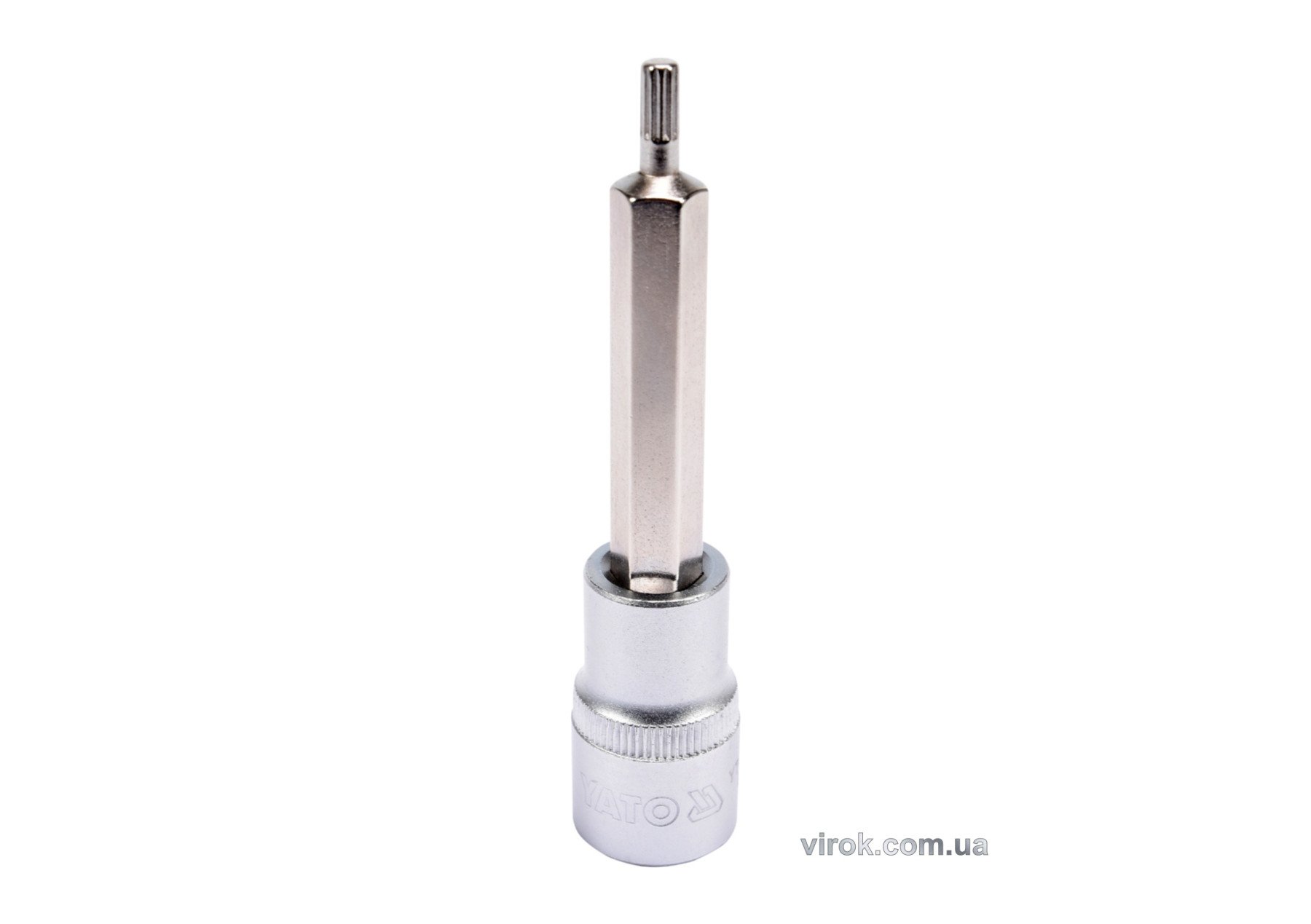 YATO Головка торцева до квадрату 1/2" YATO з насадкою "SPLINE" подовжена M5, L= 100 мм  | YT-04350