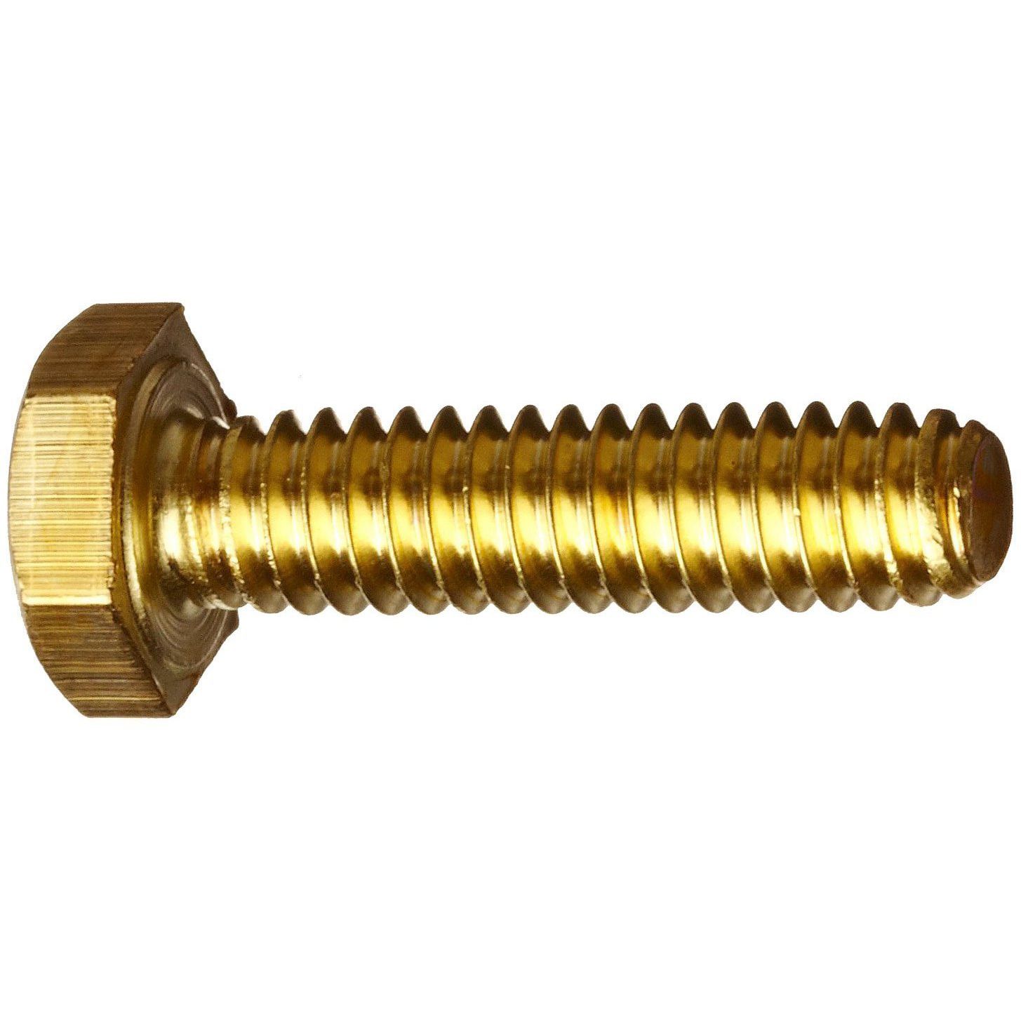 DIN 933 Болт латунный с шестигранной головкой полная резьба M10x 16