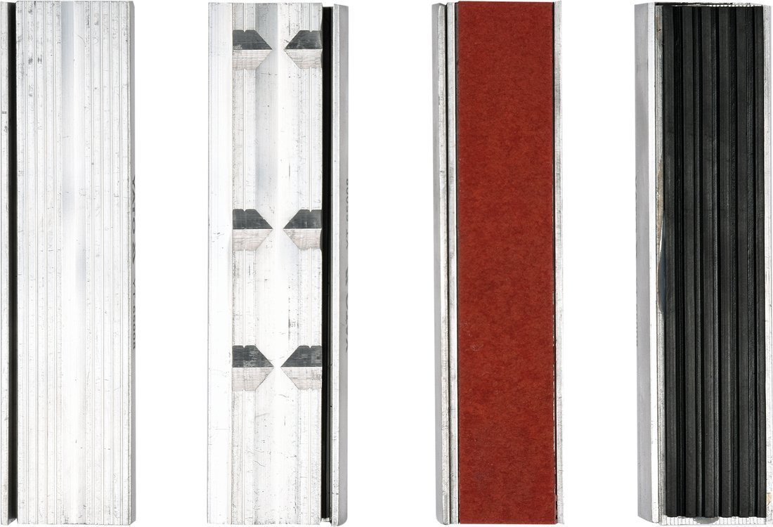 YATO Губки змінні до лещат м'які YATO: b=125мм, з алюмінієвою основою і магнітним кріпленням, 4 пари