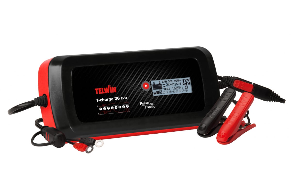 TELWIN Зарядное устройство Telwin T-CHARGE 26 EVO 12V/24V | 807595